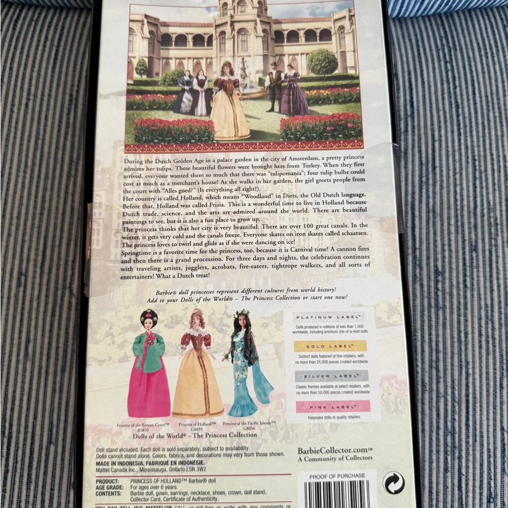 Barbie, Dolls of the World Princess of Holland 25th Anniversary Doll - Picture 2 of 5